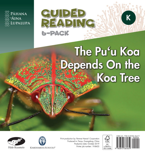 The Pu‘u Koa Depends On the Koa Tree (K) – Guided Reading 6-Pack (PAL)